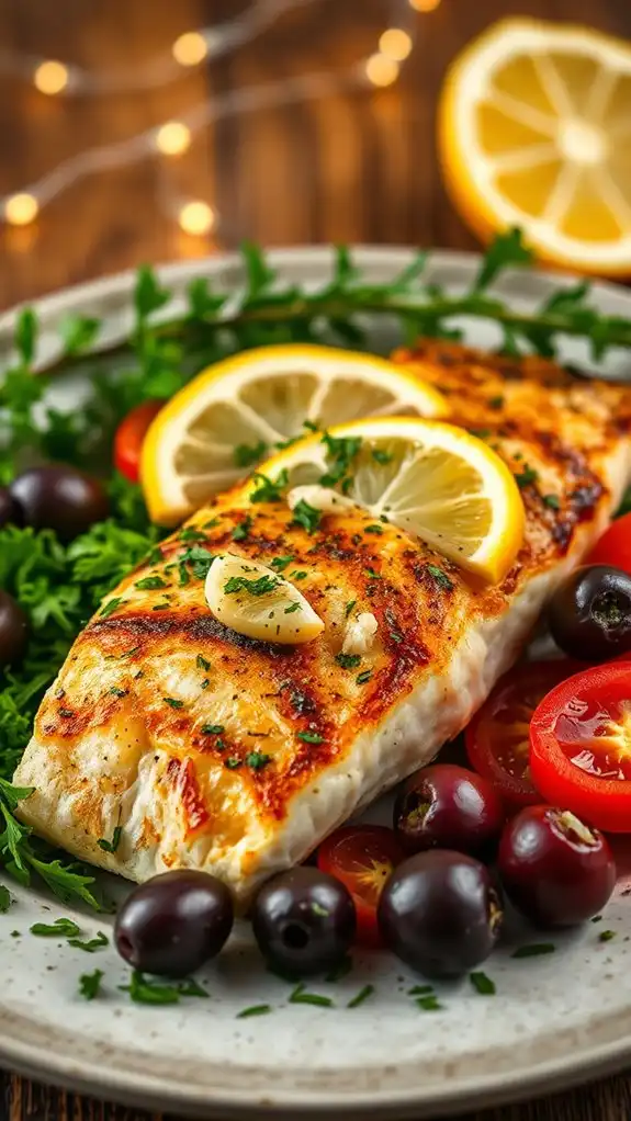 mediterranean grouper with olives