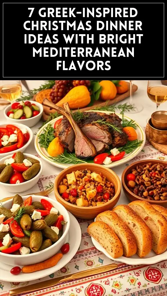 mediterranean inspired festive dishes