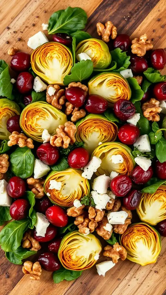 mediterranean roasted brussels sprouts salad