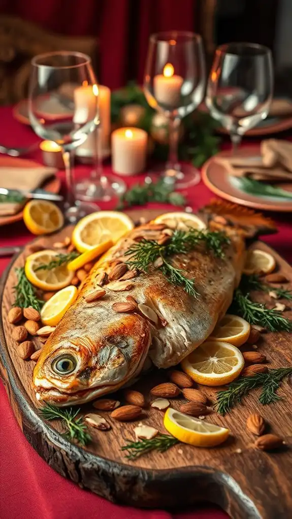 mediterranean trout with lemon
