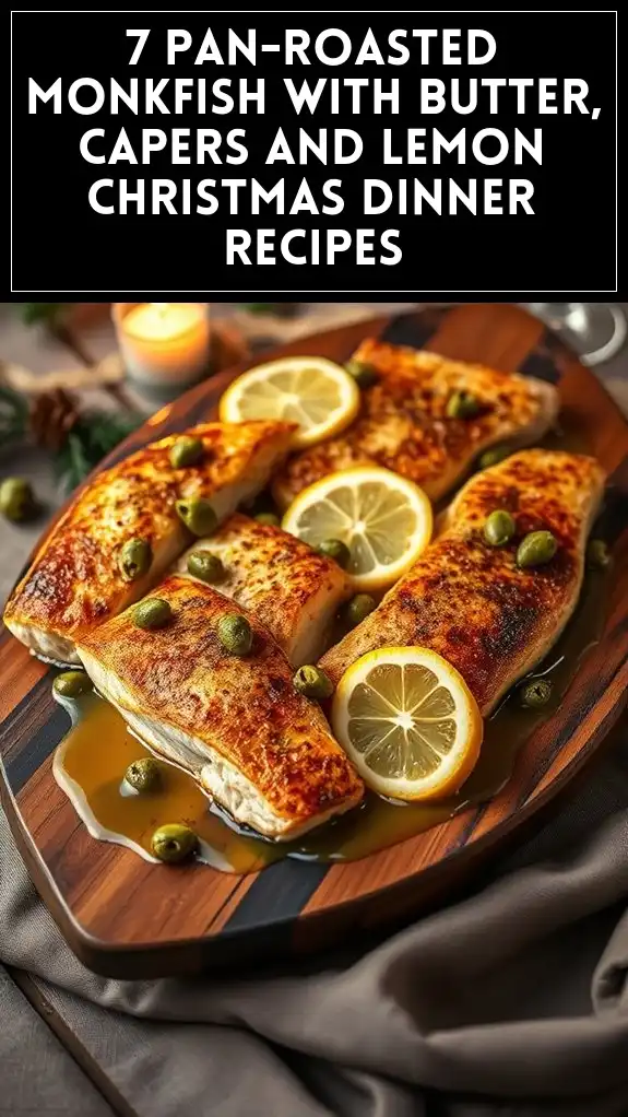 7 Pan-Roasted Monkfish With Butter, Capers and Lemon Christmas Dinner Recipes