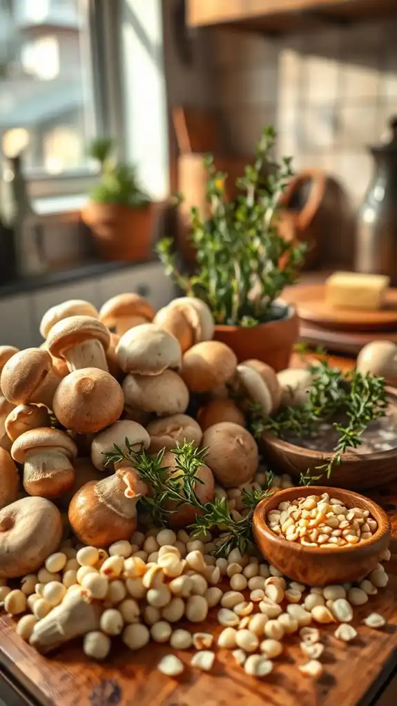 mushroom and aromatics preparation