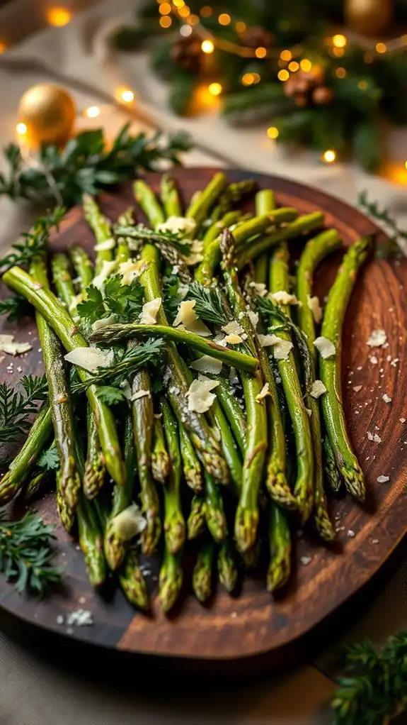 parmesan herb asparagus dish