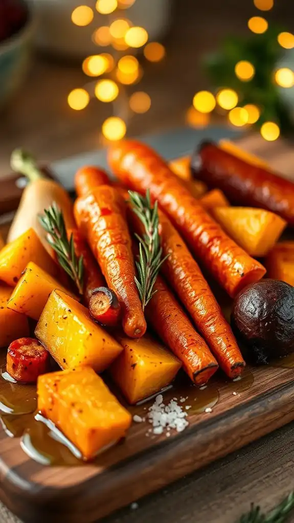 prepping vegetables for roasting