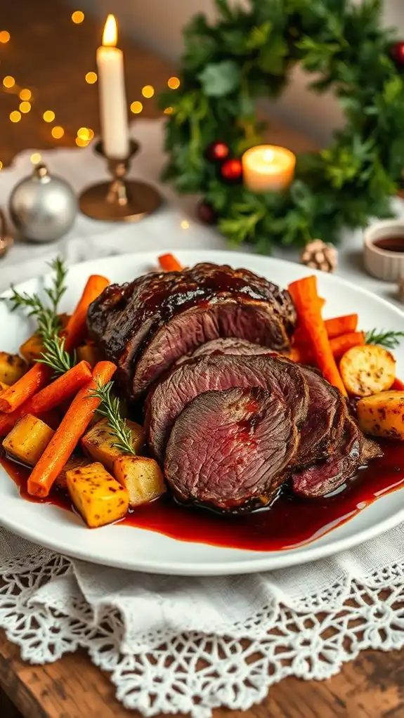 red wine braised beef