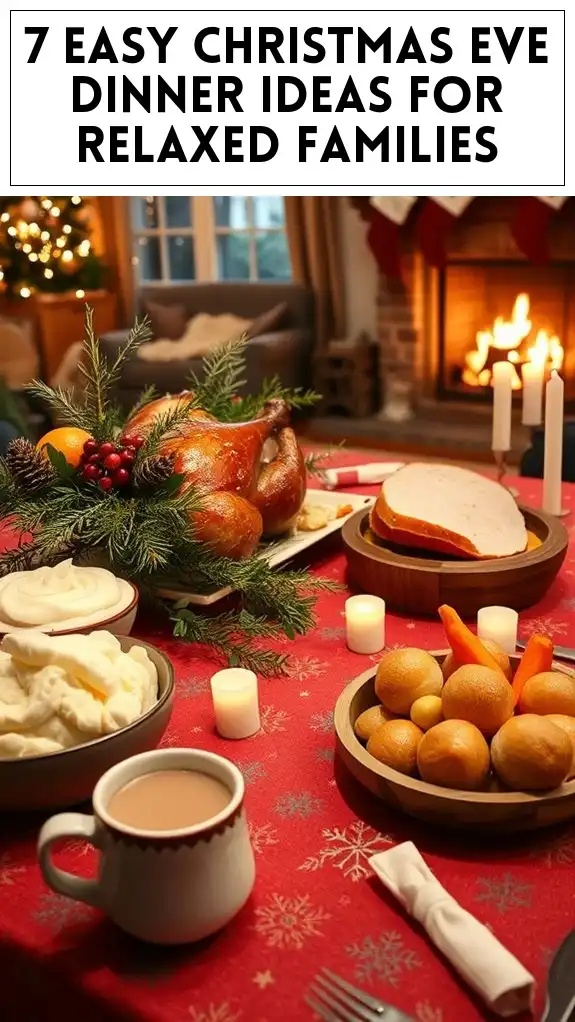 relaxed family christmas dinners