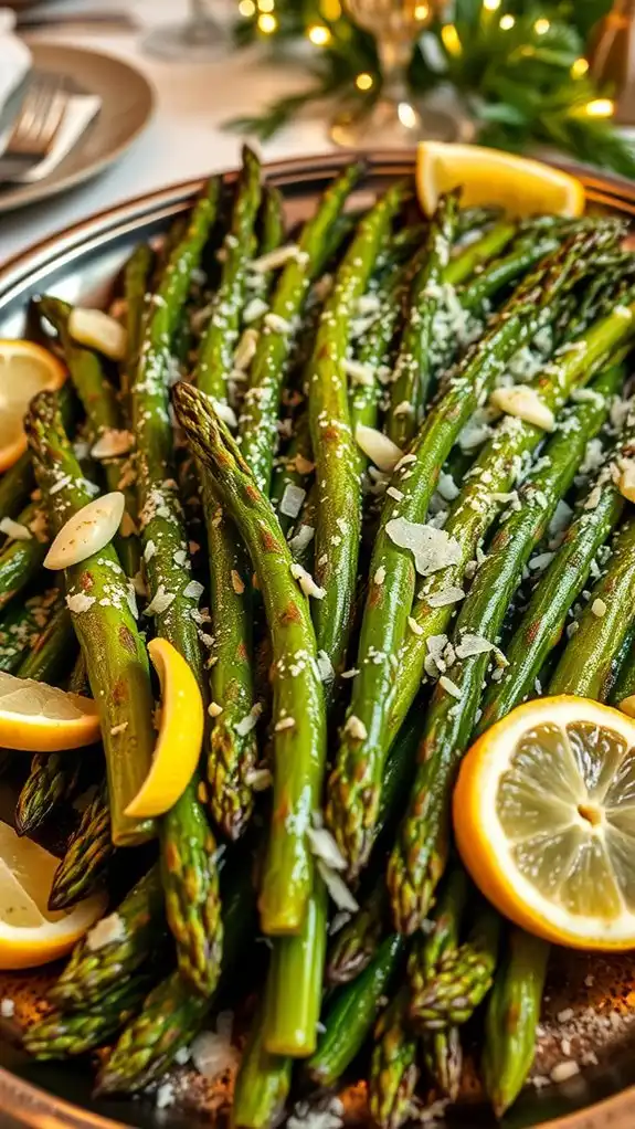 roasted asparagus with garlic