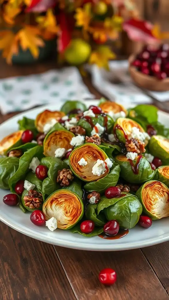 roasted brussels sprout salad