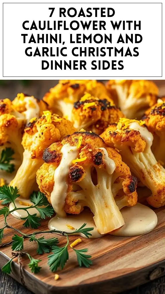 roasted cauliflower holiday side