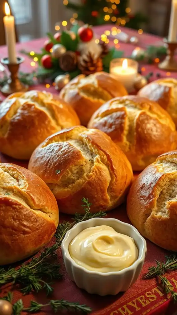 roasted garlic herb bread