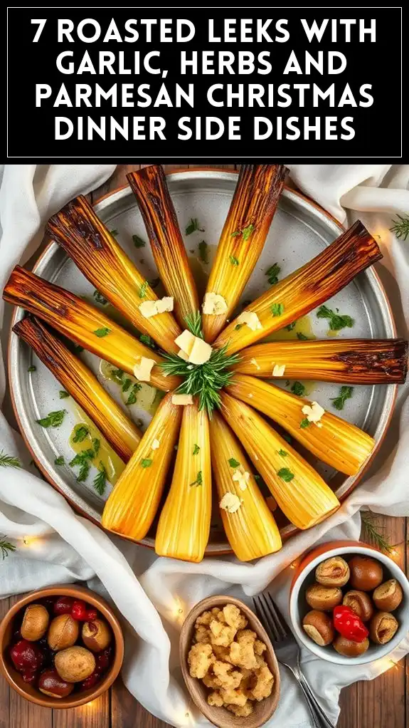 7 Roasted Leeks With Garlic, Herbs and Parmesan Christmas Dinner Side Dishes