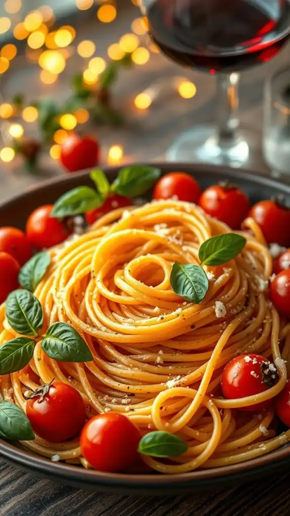 roasted tomato basil pasta
