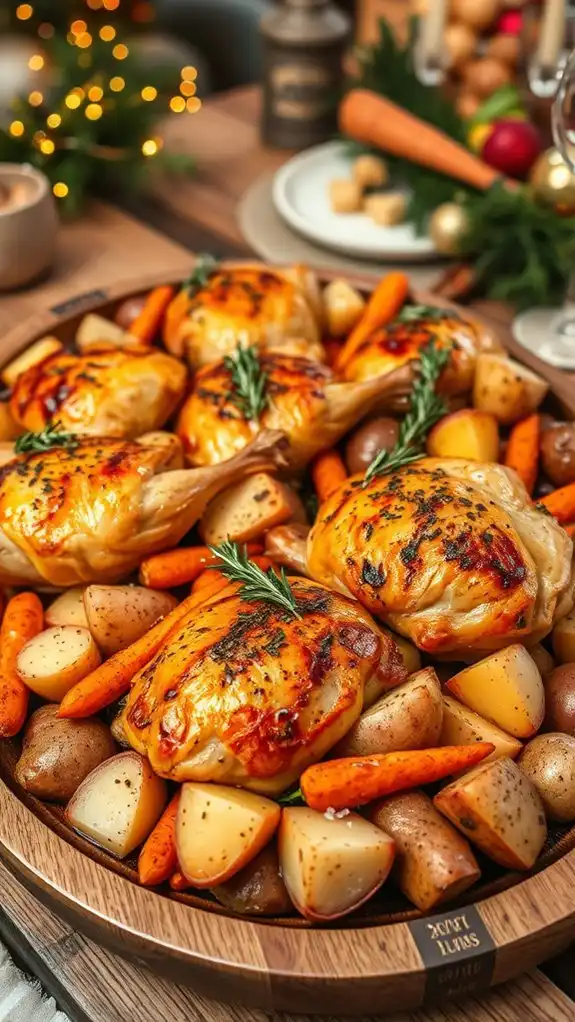 roasted vegetables enhance chicken