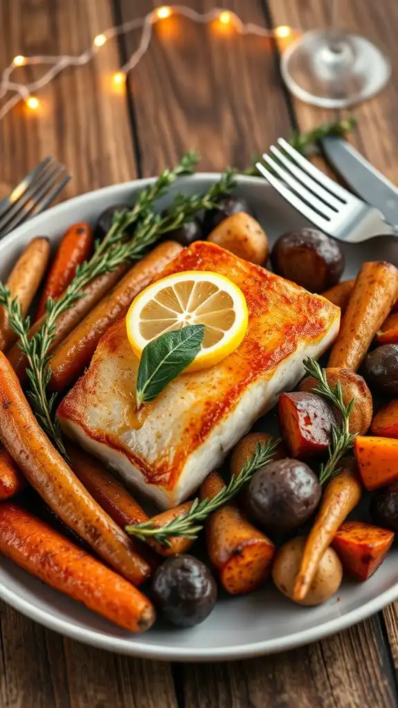 roasted vegetables with thyme