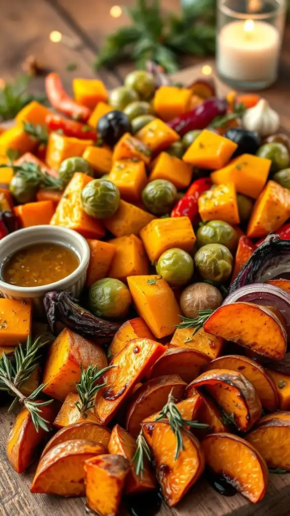 rosemary infused sweet potato wedges