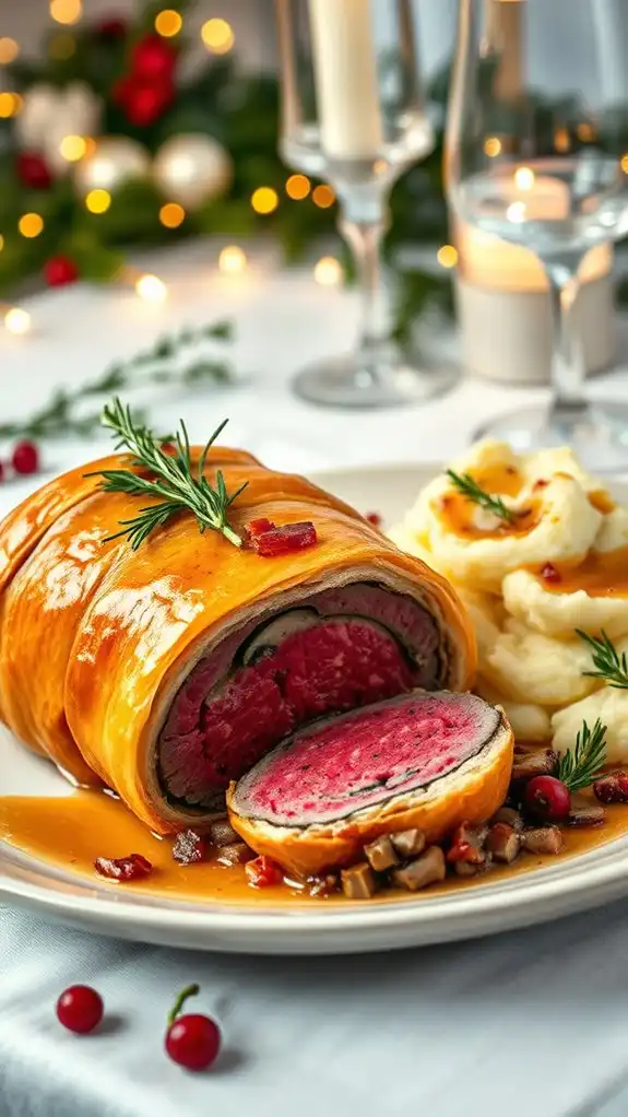 savory bacon mushroom wellington
