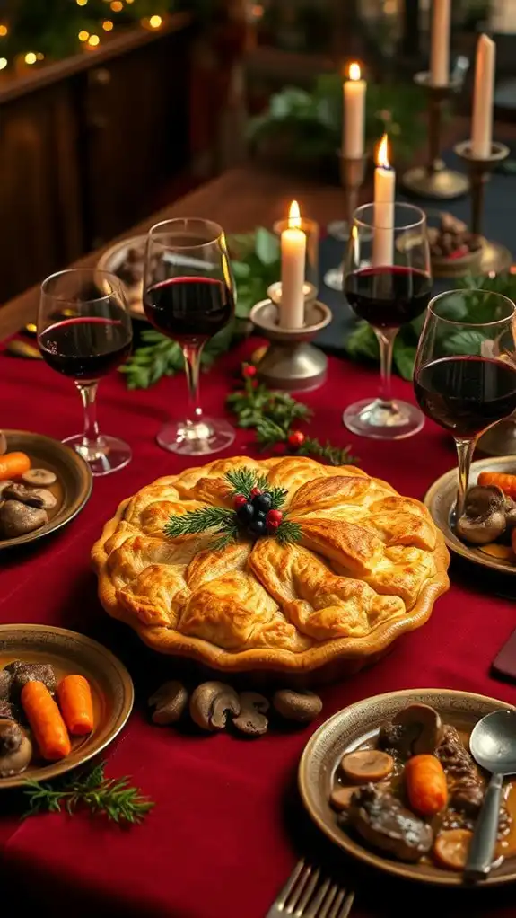 savory beef mushroom potpie