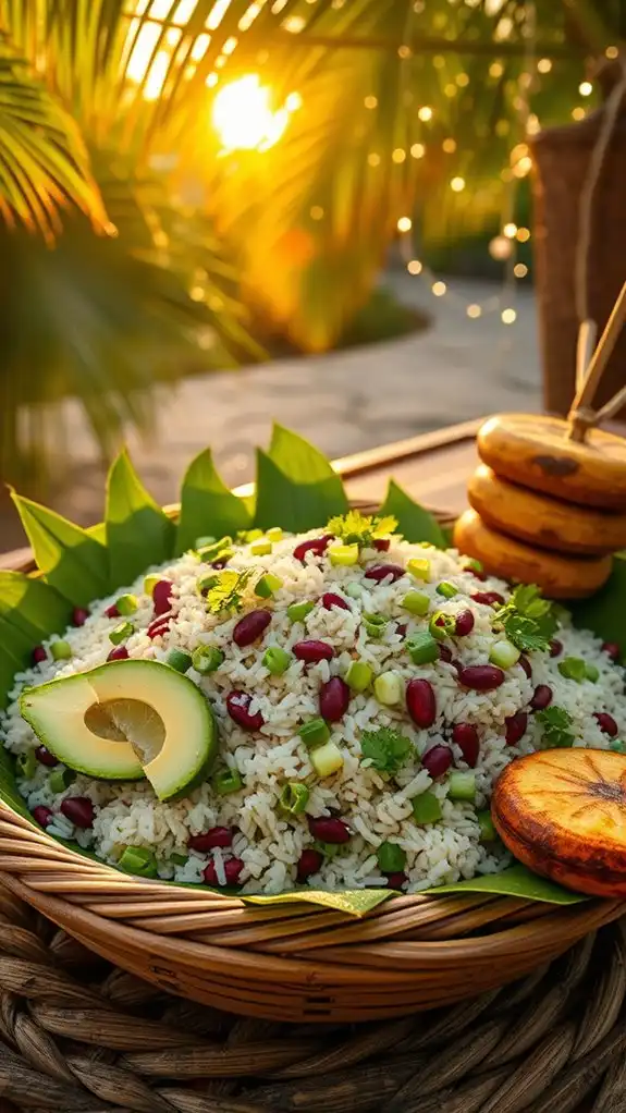 savory caribbean rice dish