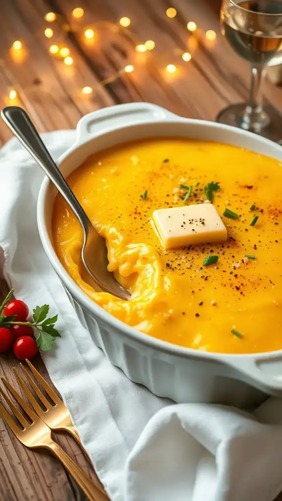 savory cheesy corn pudding