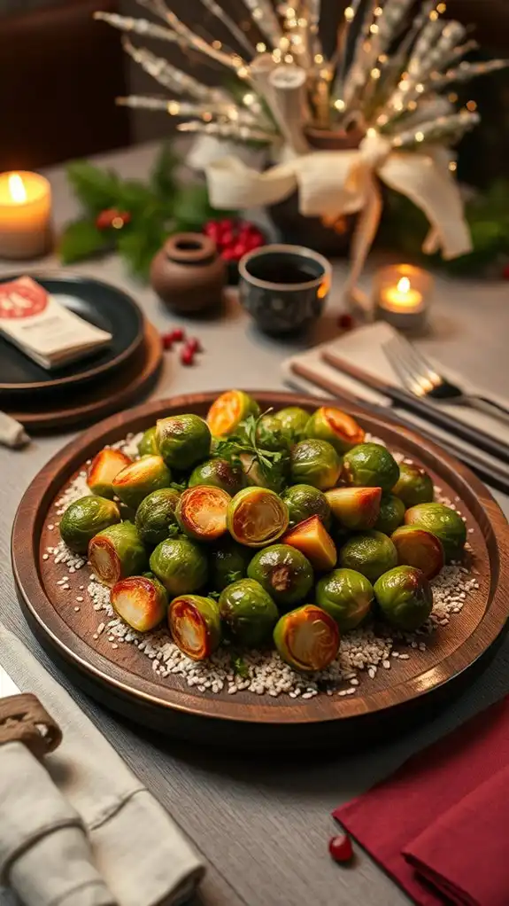 savory teriyaki brussels sprouts