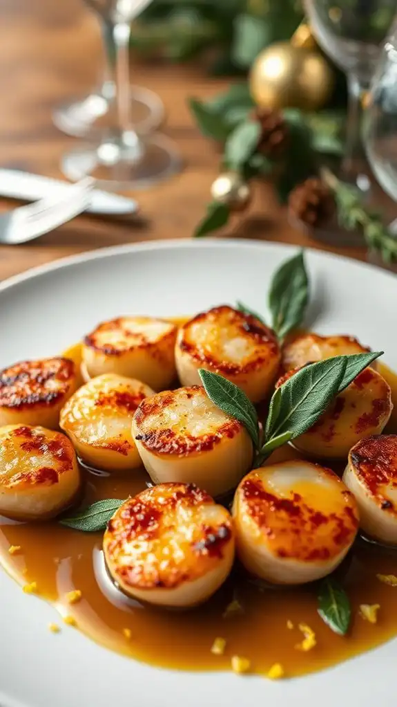 scallops with brown butter miso