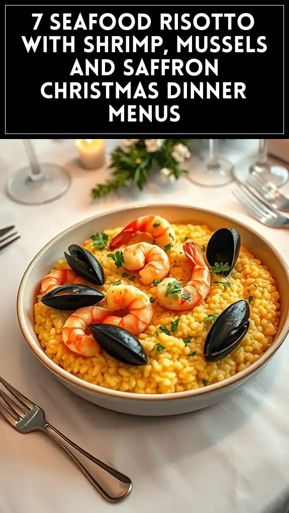 seafood risotto christmas dinner