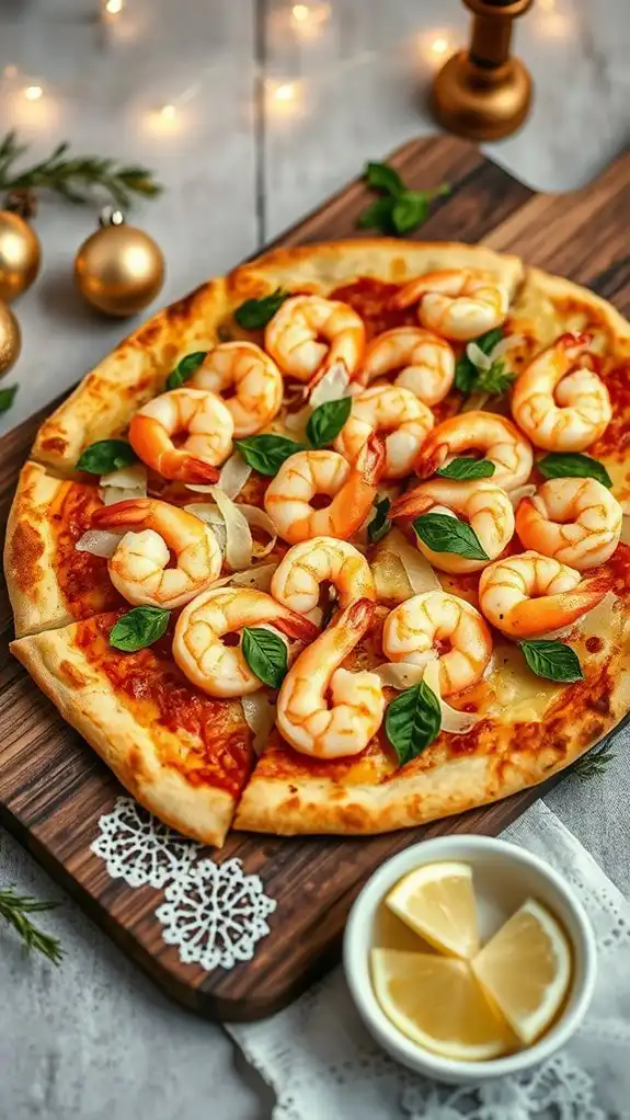 shrimp scampi pizza delight