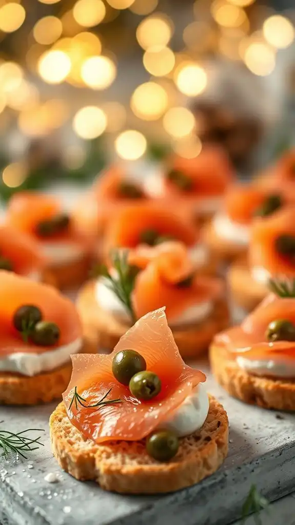 smoked salmon appetizer canap s
