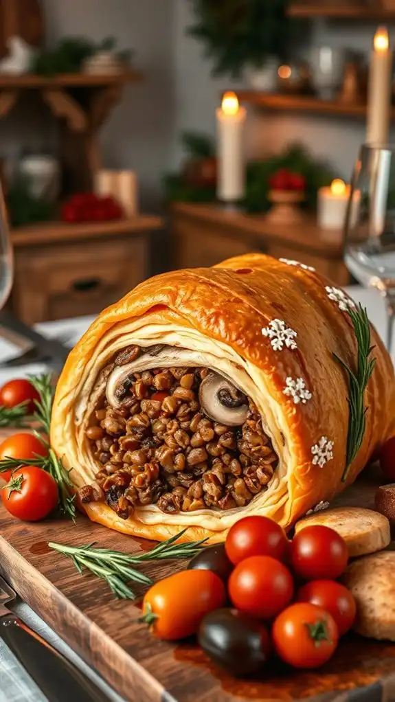smoky vegan mushroom wellington