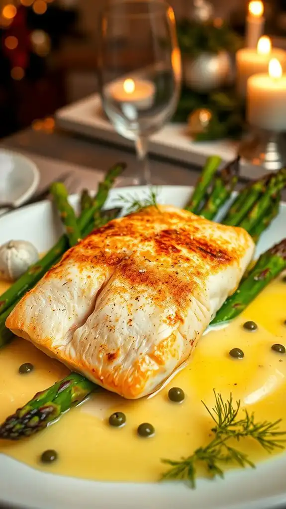 snapper with creamy sauce