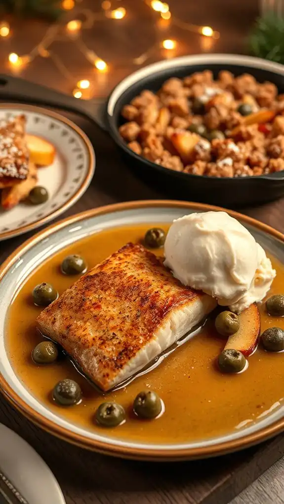 spiced apple crisp dessert