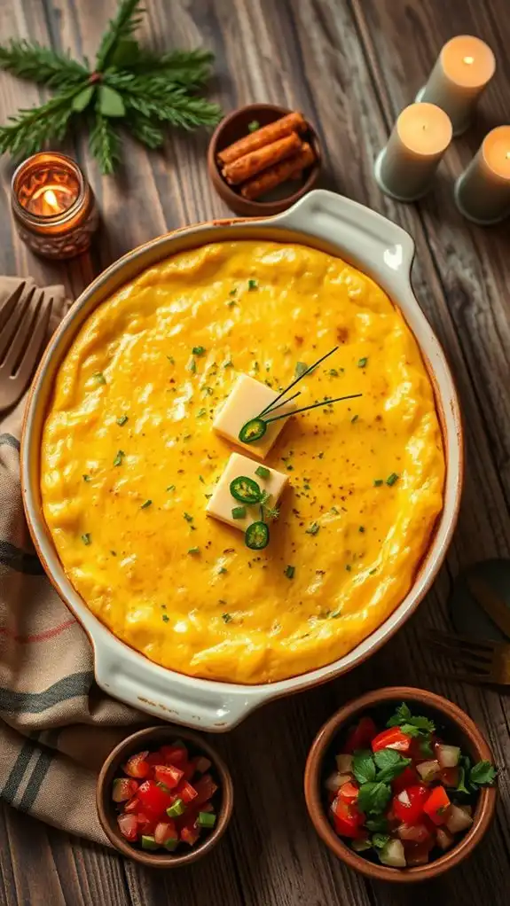 spicy creamy corn pudding