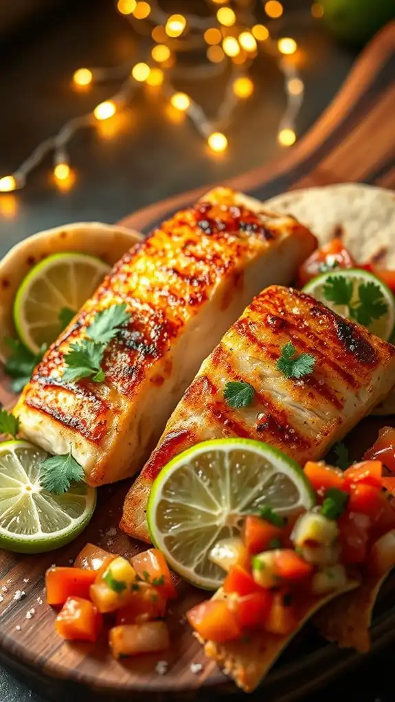 spicy lime mahi mahi tacos
