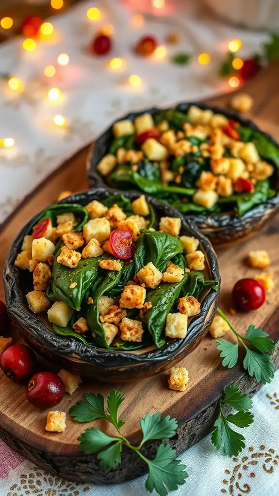 spicy portobello mushroom dish