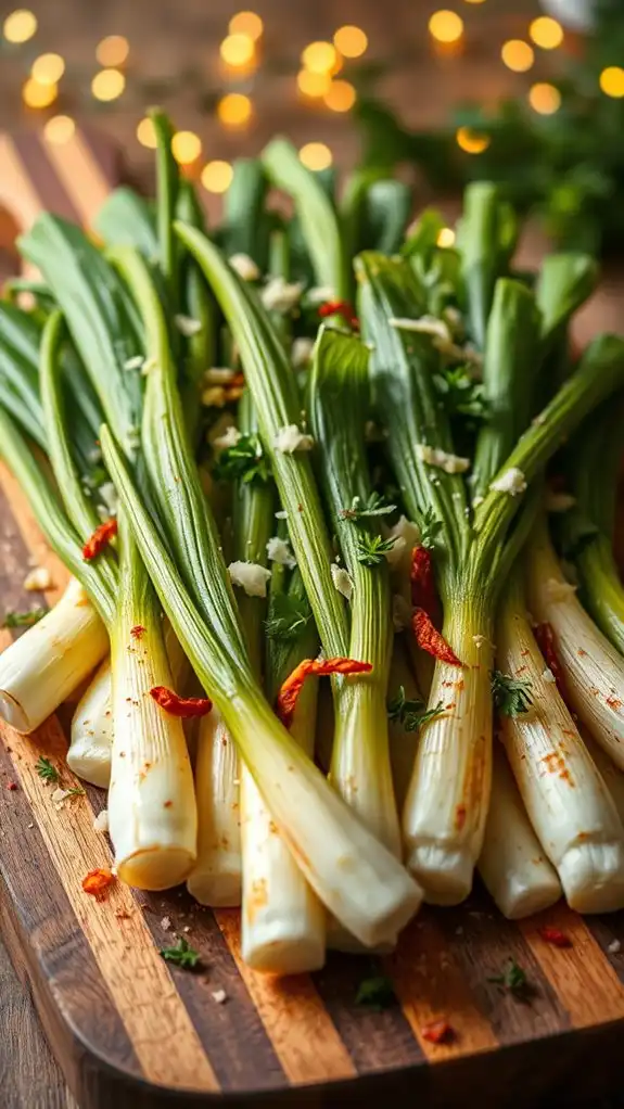 spicy roasted leeks recipe