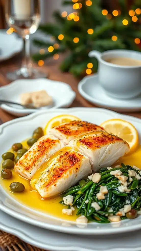 stuffed monkfish with spinach
