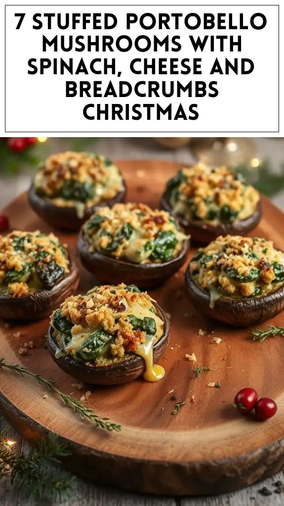 stuffed mushrooms with spinach