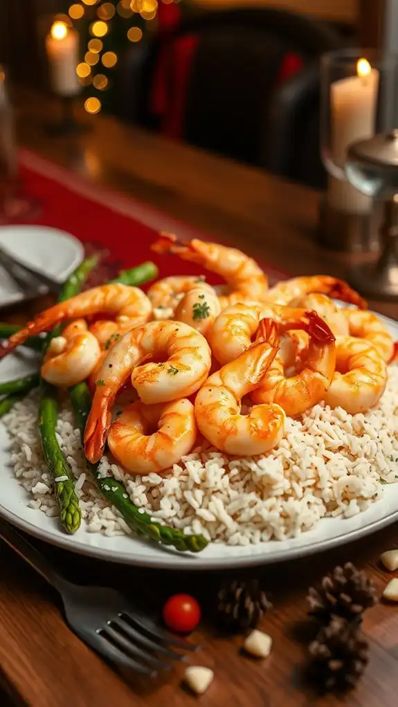succulent shrimp garlic butter