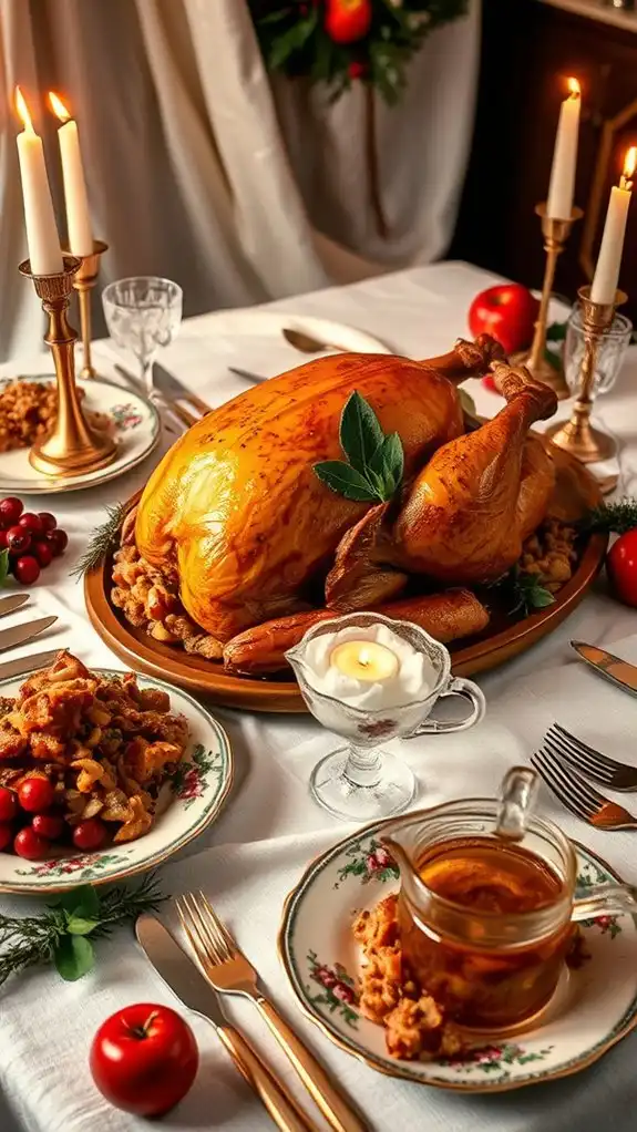 succulent turkey with stuffing
