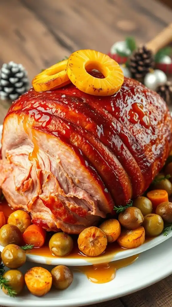 sweet pineapple ham glaze