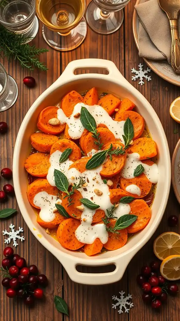 sweet potato sage gratin