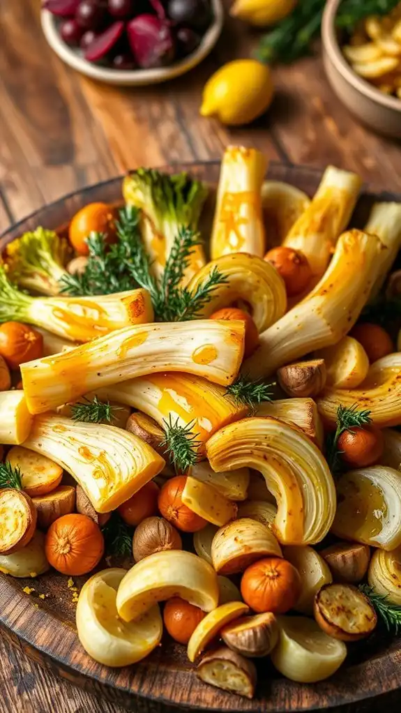 sweet roasted fennel dish