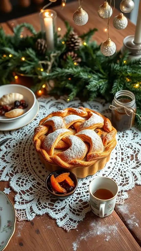 traditional holiday mince pie