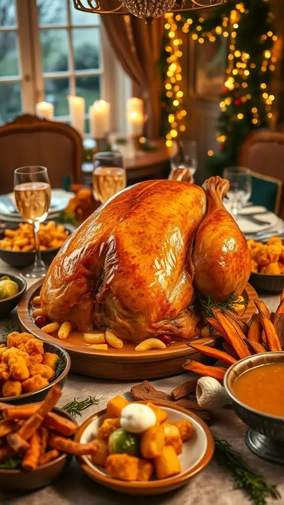 turkey stuffed with mac and cheese