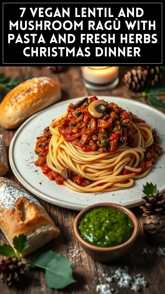 vegan pasta christmas dish
