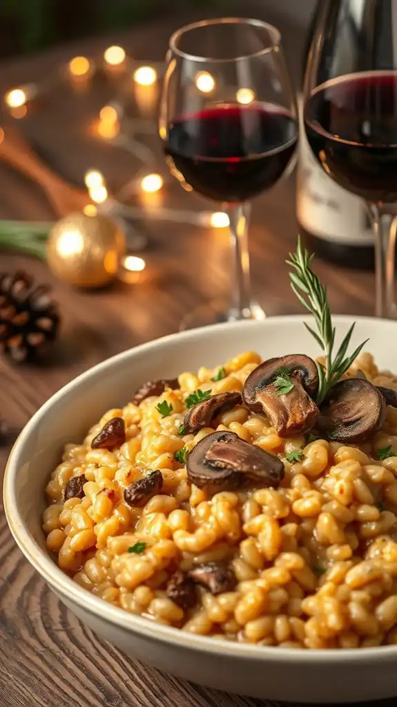 vegan red wine risotto