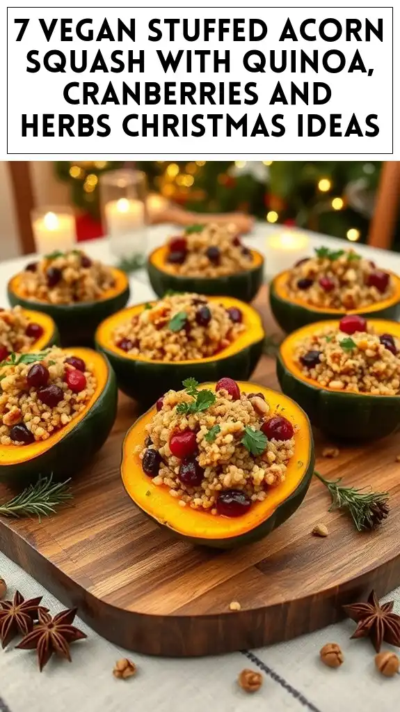 vegan stuffed acorn squash