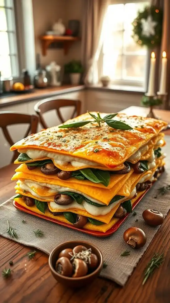 vegetarian polenta lasagna delight