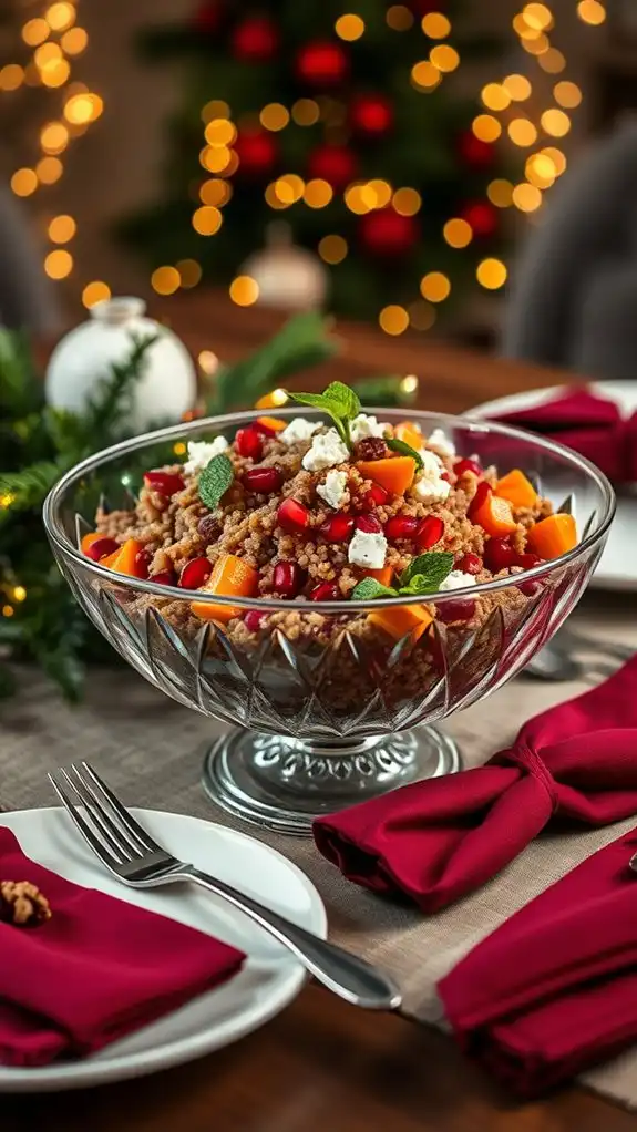 vibrant holiday quinoa salad
