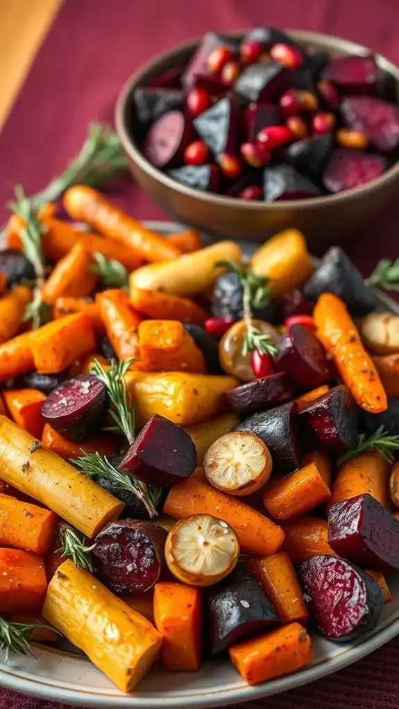 vibrant honey balsamic roasted beets